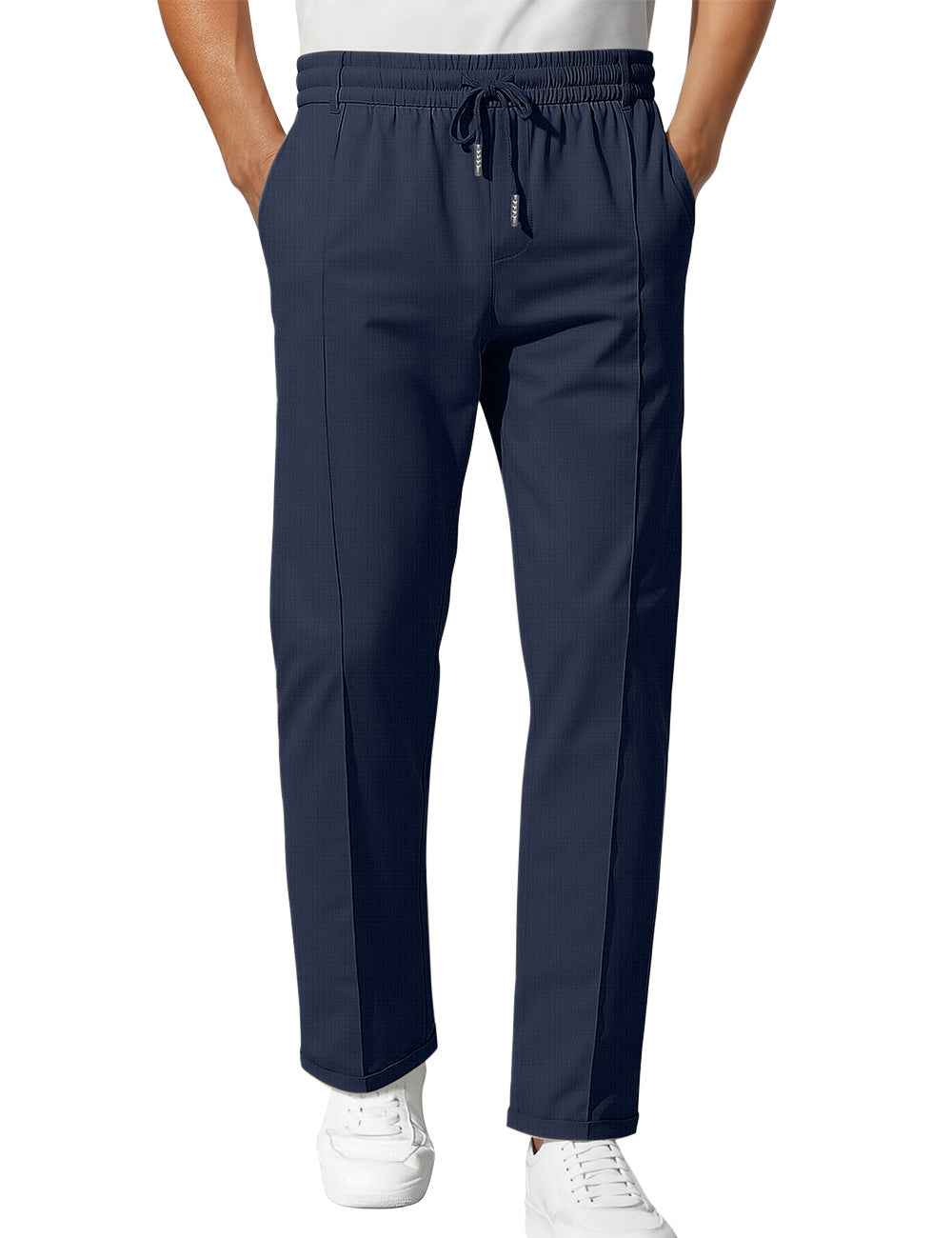 Solid Color Casual Simple Men's Slim Fit Tapered Pants
