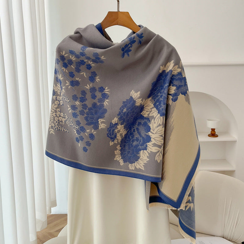 Retro High Sense Artificial Cashmere Scarf - Sophisticated Winter Wrap - DropOnline.co