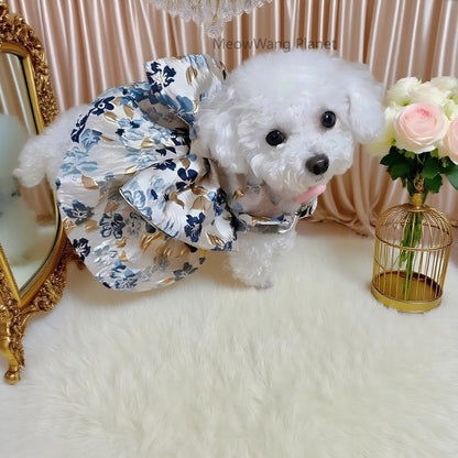 Dog Cat Clothes Pet Apparel Summer Floral Princess Dress For Small Dogs Cats New Season Lightweight Pet Apparel Cute Breathable Strappy Sundress Luxury Pet Gift For Cats Dogs - DropOnline.co