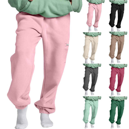 Women's Loose Large-size Fleece-lined Thick Pants