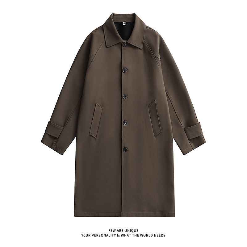 Fashionable Coat, American, British, Retro And Simple Mid-length