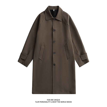 Fashionable Coat, American, British, Retro And Simple Mid-length