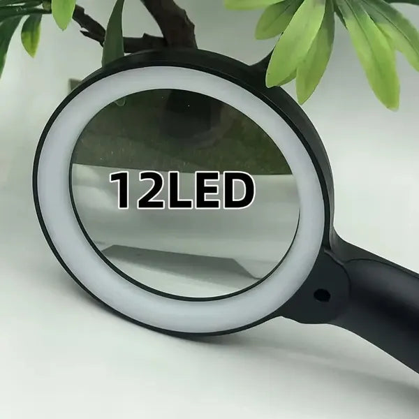 The Handheld Magnifying Glass With Light Is Suitable For Reading Books And Newspapers, Repairing Instruments, Observing Insects, And Is Also An Ideal Gift For Others.