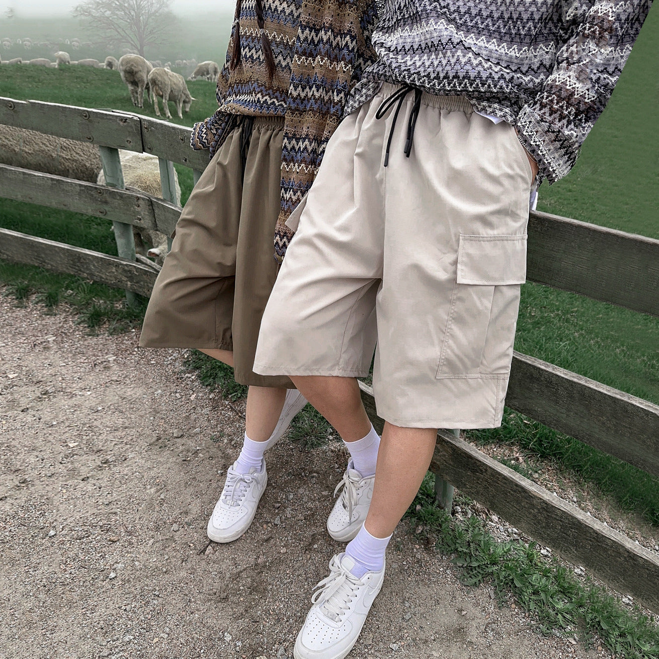 Men's Workwear Casual Shorts - Straight Leg Design