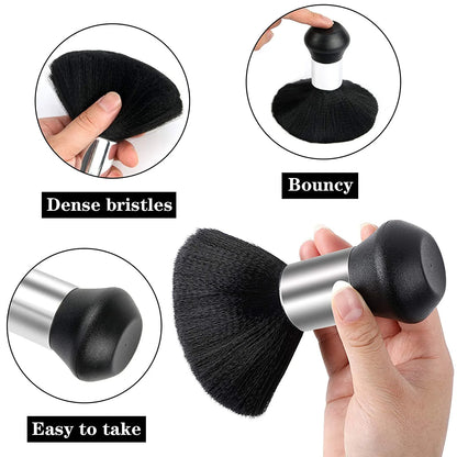 Professional Hair Cutting Cape With Neck Duster Brush, Salon Barber Cape, Hair Cutting Accessories -White Floral Print-Ban On Selling On Amazon - DropOnline.co