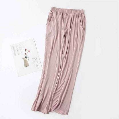 Loose Large Size Pants With Pockets Home Pants, Breathable