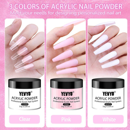 Acrylic Nail Kit With Nail Drill And UV Light,Professional Nail Kit Acrylic Set - DropOnline.co
