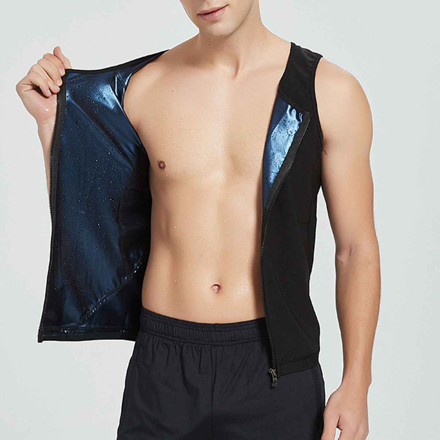 Men's Athletic Zip-Up Sweatshirt - Running, Yoga & Exercise Jacket