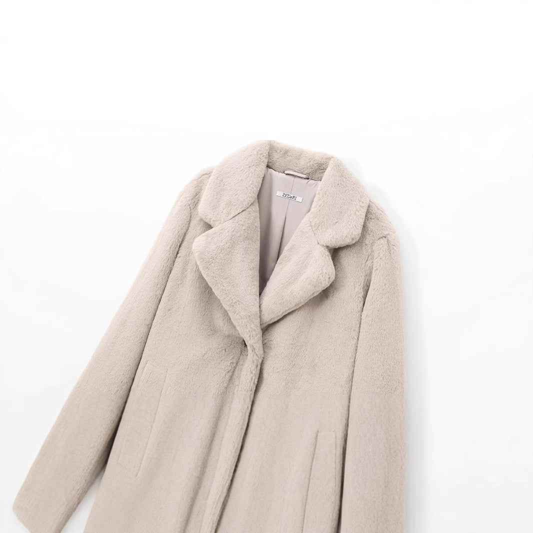 Women's Cross-border Street Fashion Effect Faux Fur Coat Jacket