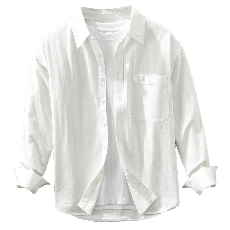 Men's Casual Long Sleeve Shirt - Comfortable Button-Down for Everyday Wear