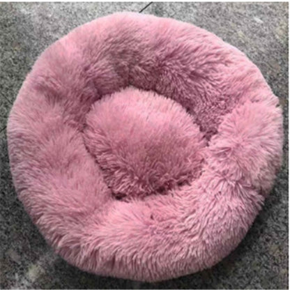 Round Long Hairy Autumn And Winter Nest Pad Cat Mattress - DropOnline.co