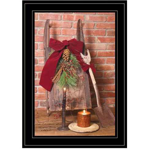 Let Christmas Live by Billy Jacobs - Ready to Hang Framed Print, Black Frame - DropOnline.co