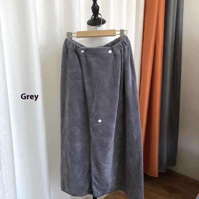 Wearable Bath Towels Buckle Elastic Lint