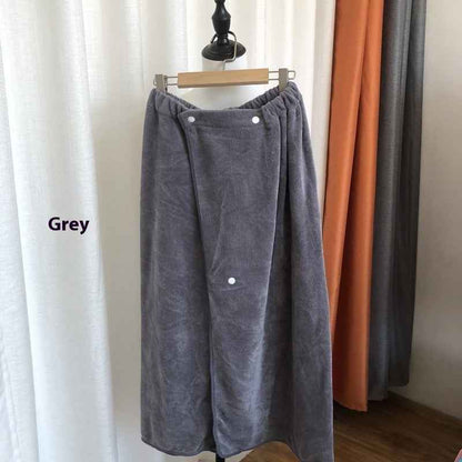 Wearable Bath Towels Buckle Elastic Lint
