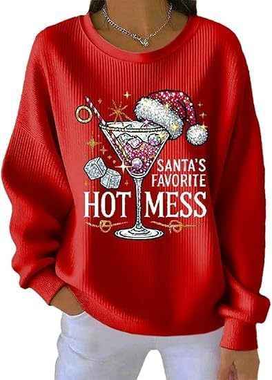 Trendy Women's Round Neck Pullover Sweatshirt