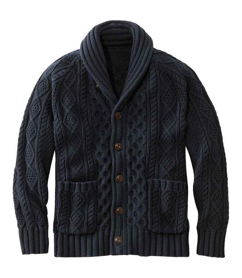 Knitted Lapel Cardigan Casual Sweater For Men