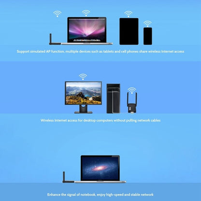 USB 3.0 Wireless WIFI Adapter 1300Mbps Long Range Dongle Dual Band 5Ghz Network - DropOnline.co