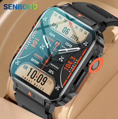 L81 Outdoor Sports Square Smartwatch Answer Call Big Battery Fitness Tracker Waterproof Smartwatch Men For IOS Android - DropOnline.co