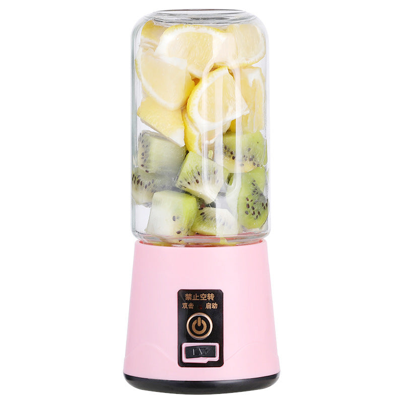Portable USB Rechargeable Mini Juicer Cup - 400ml Personal Blender for Smoothies & Shakes