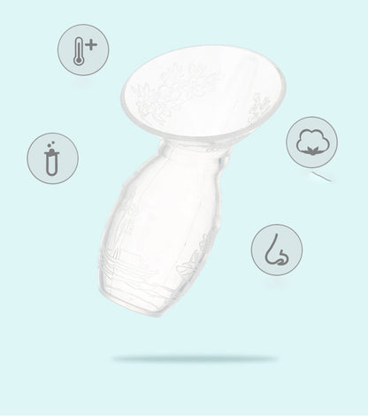 Silicone Breast Milk Collector - Manual Breast Pump & Milk Saver for Nursing Moms - DropOnline.co