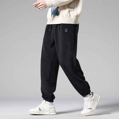 Loose Fleece-lined Thick Sweatpants Casual Pants For Men