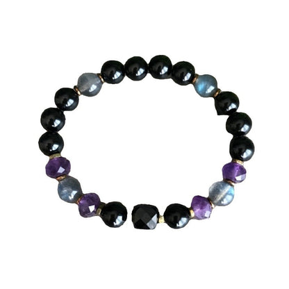 Versatile Obsidian 8mm Beaded Bracelet - DropOnline.co