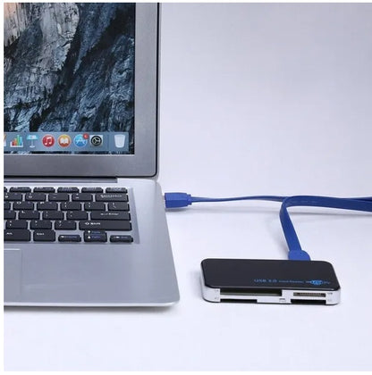 USB 3.0 Memory Card Reader Adapter 5GBPS Fit For CF  TF  SD Micro SD XD M2 MS Card - DropOnline.co
