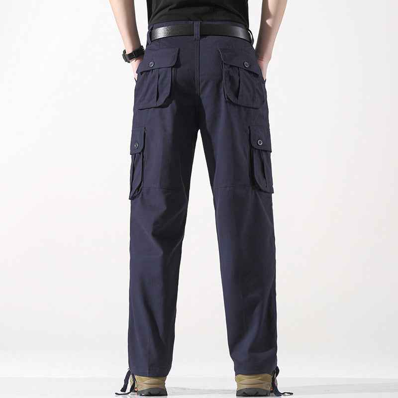Men's Spring Three-dimensional Pocket Straight-leg Trousers Outdoor