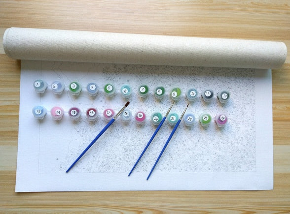 Framed Picture DIY Oil Painting By Numbers Painting & Calligraphy Beautiful Animals Modern Picture Home Decor 40x50cm