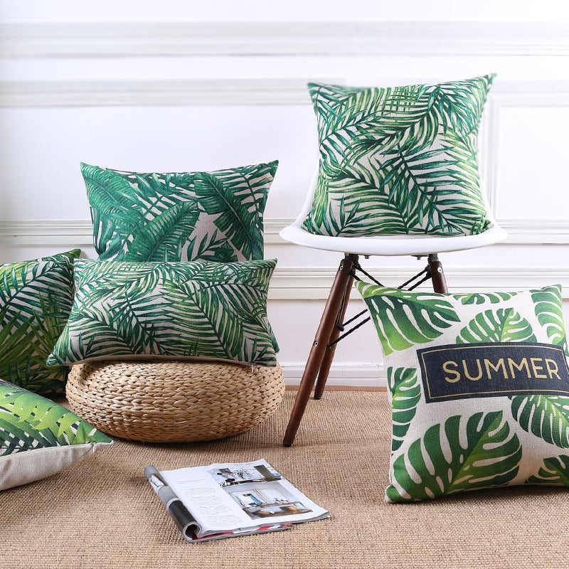 Tropical rain forest sofa pillow cushion
