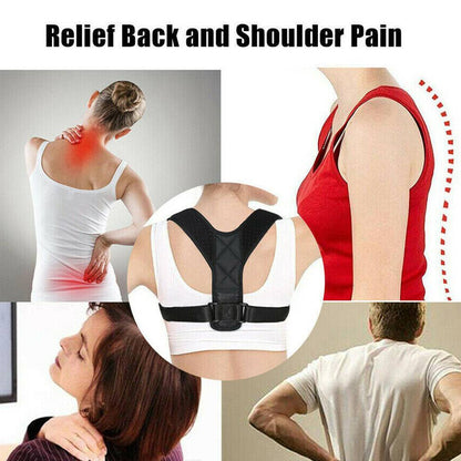 Posture Clavicle Support Corrector Back Straight Shoulders Brace Strap Correct - DropOnline.co