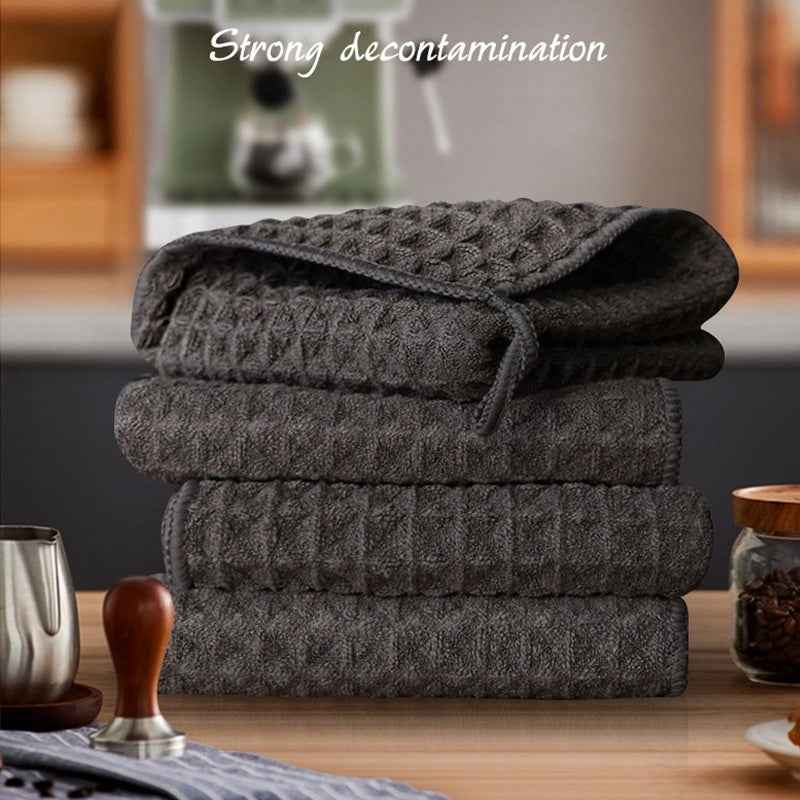 Waffle Towel Microfiber Coffee Cleaning Household Towels