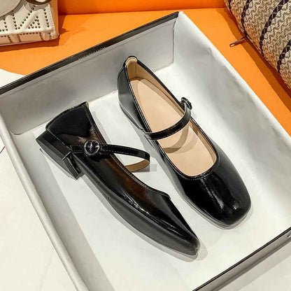 Mary Jane 2025 New Small Silver Shoes French