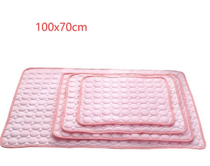 Pet Dog Cat Ice Silk Cold Nest Pad For Cooling In Summer - DropOnline.co