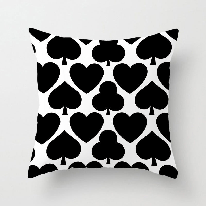 Geometric English Letter Simple And Light Luxury Waist Cushion Pillowcase