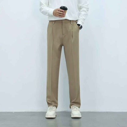 Men's Autumn Drape Loose Straight Wide Leg Trousers