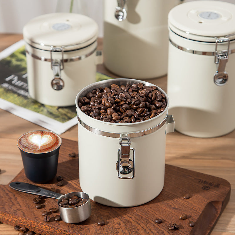 Coffee Bean Stainless Steel Sealed Container
