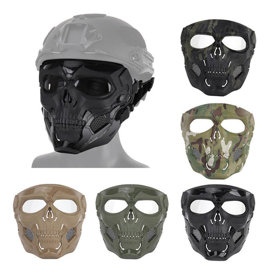 Halloween Skull Horror Helmet Mask - Premium Costume Headpiece
