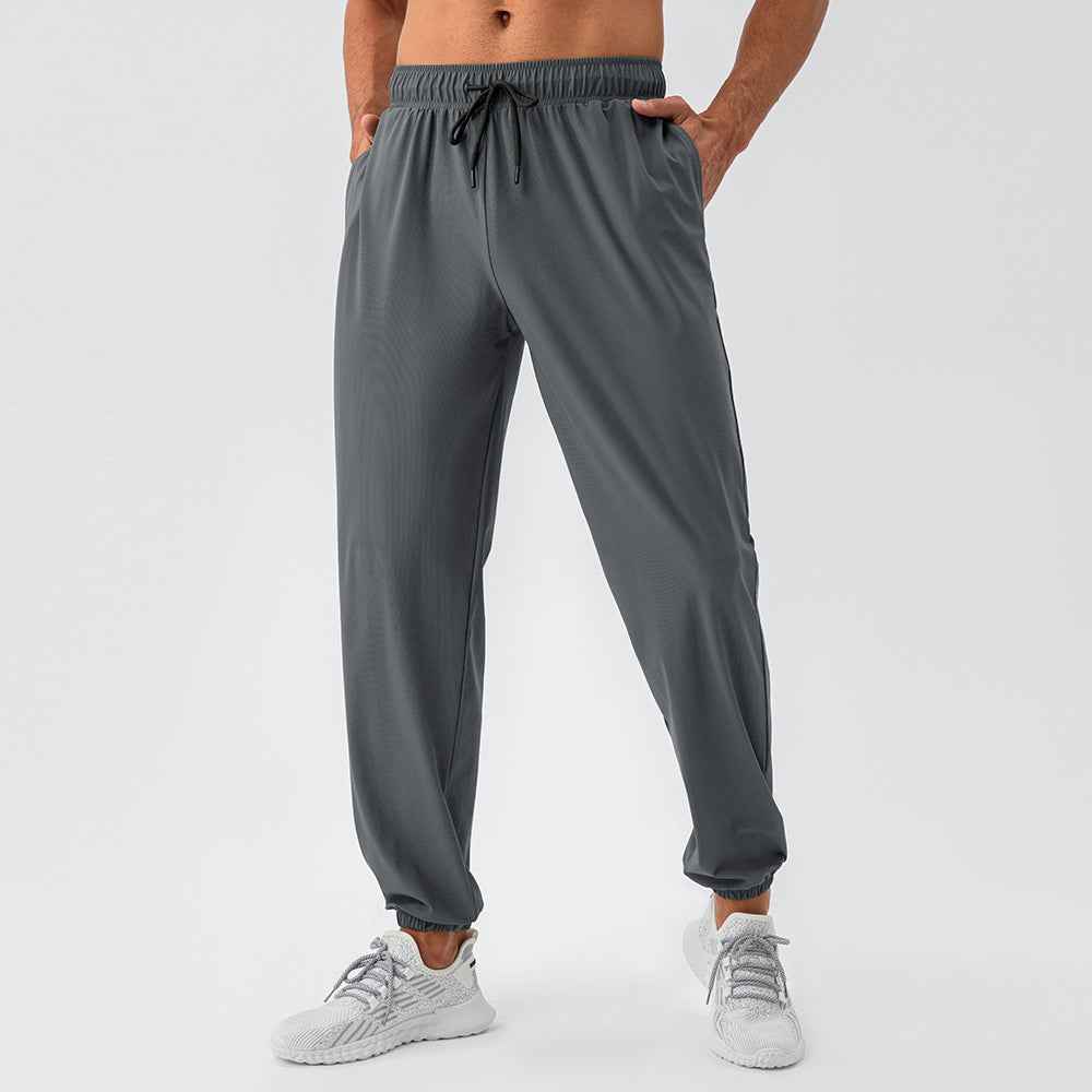 Men's Nylon Track Pants - Quick-Drying Loose Fit Athletic Pants