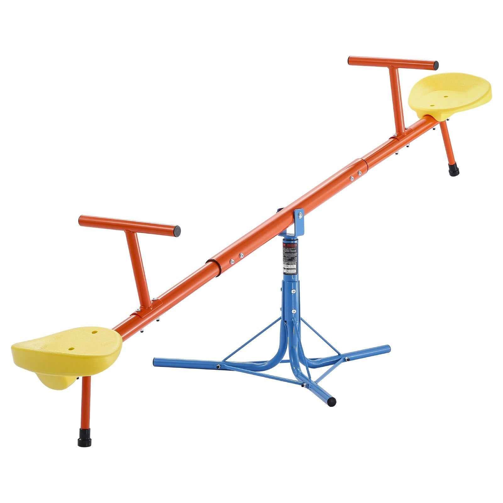 Kids Seesaw 100 Lbs Capacity 360 Degrees Rotating Teeter Totter Aged 3+