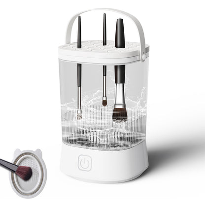Electric Makeup Brush Cleaner - 9000 RPM Makeup Brush Cleaning Machine, Waterproof Automatic Makeup Brush Cleaner For Makeup Sponges And Brushes - DropOnline.co