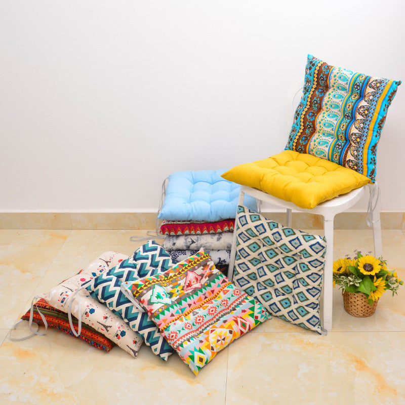 Japanese Style Cotton And Linen Thickened Home Cushion