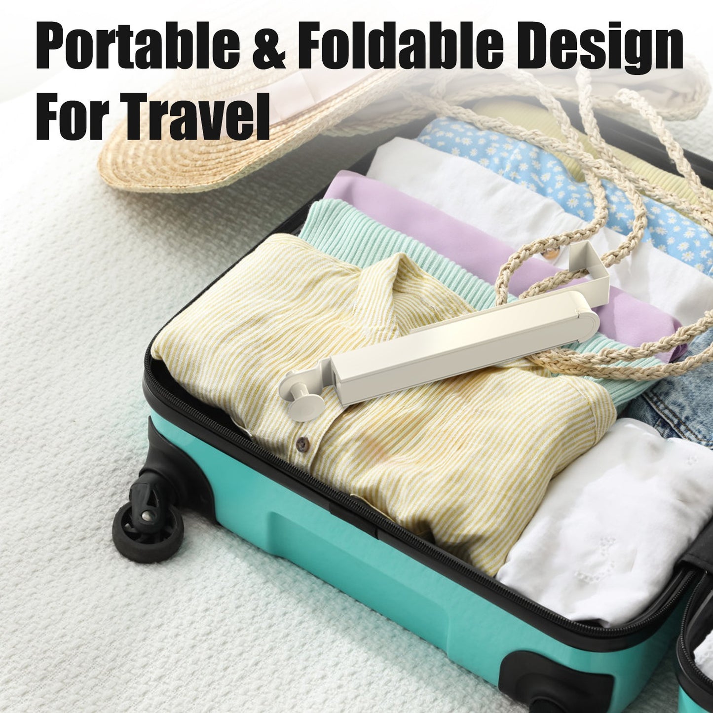 2Pcs Over The Door Hanger Hooks For Clothes Foldable Clothes Drying Rack For Laundry Coats Towels Portable Clothing Hanger Hook For 1.81In Thickness Door Maximum