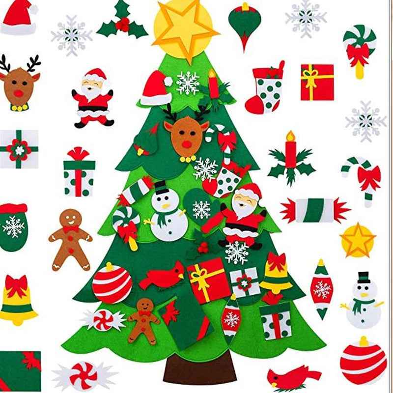 Felt Cloth to Decorate Christmas Tree - DIY Tree Decoration Kit - DropOnline.co