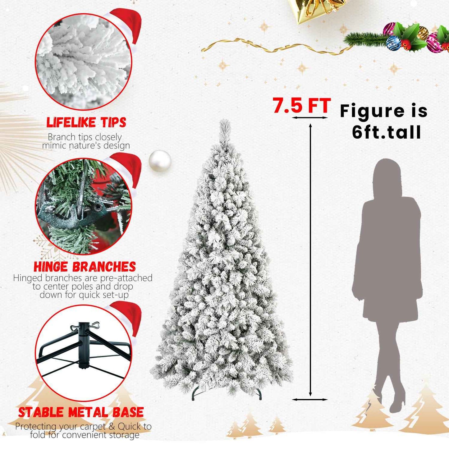PVC Christmas Tree - Traditional Artificial Holiday Tree