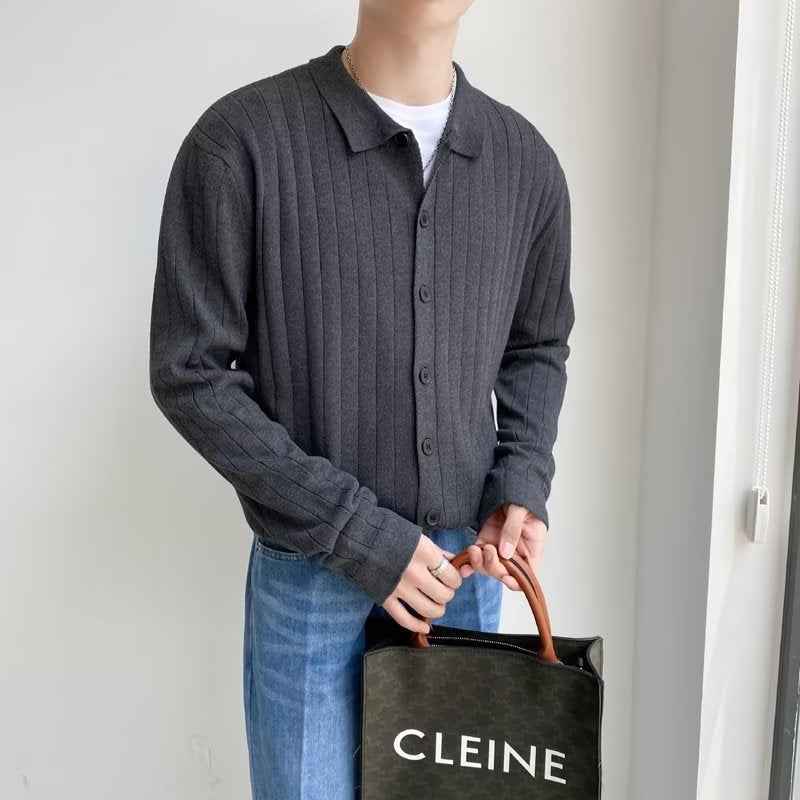 Trendy Casual Loose Lapel Men's Sweater
