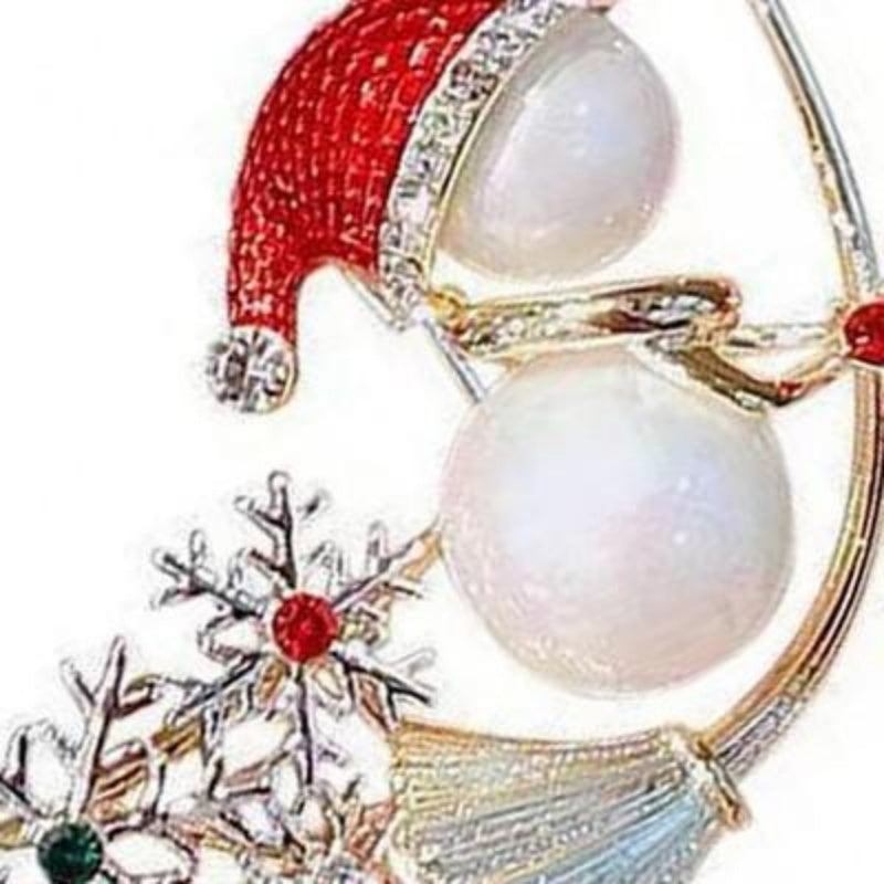 Women's Christmas Brooch Pin Birthday Gift Daily Decoration Holiday Use