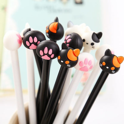 Creative cute cartoon black white cat ink pen - DropOnline.co