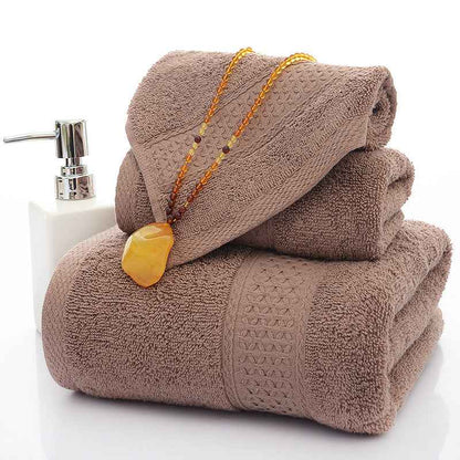 Three-piece bath towel set