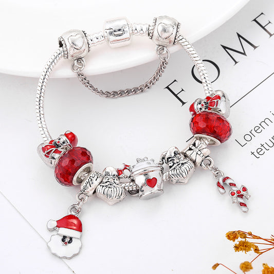 Bracelet DIY Santa Claus Truncheon Pendant Bracelet